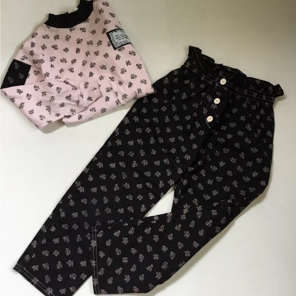 Vintage 90's Camptown Top & High Waisted Pants Girls Size 6 Outfit